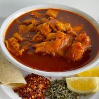 Menudo · Beef tripe with 4 tortillas with option of Grano or Pata. Available everyday!