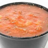 Salsa (2 Oz) · Freshly made salsa.
