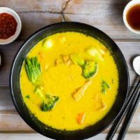 Coconut Curry Soup · **Gluten free.  Coconut curry vegetables soup