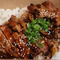 Chicken Bowl · Favorite. Charbroiled chicken, served with rice, garnished with sesame seeds, green onions a...
