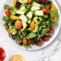 Green Muncher Salad · (Vegetarian) Romaine lettuce, cherry tomatoes, carrots, and onions dressed tossed with lemon...