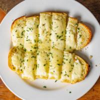 Garlic Bread · Demi baguette, Garlic White Sauce, Mozzarella Cheese