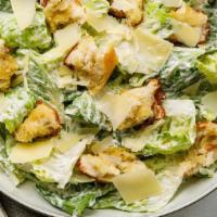 Caesar Salad · Romaine Lettuce, Parmesan Cheese, Croutons.