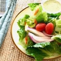 Green House Salad · Mixed green with our cilantro dressing on the side..