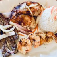 Havana Surf & Turf · This platter of grilled favorites features  Steak with , ¼ Citrus-Marinated Chicken &  Grill...