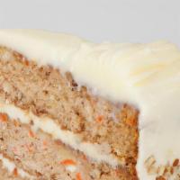 Gourmet Carrot Cake · Classic gourmet carrot cake features three moist layers with real cream cheese icing in the ...