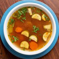 Cup Of Chicken Vegetable Soup · 