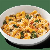 3-Cheese Tortelloni Rosa · Tortelloni filled with a blend of ricotta, mozzarella, parmesan, onions and garlic in spicy ...