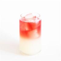 Hibiscus Lemonade · organic lemonade with hibiscus tea.