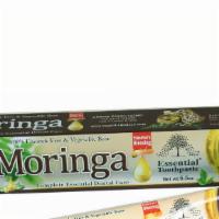 Moringa Toothpaste, Natural & Organic Ingredients, Fluoride Free · Moringa's leaves have 7X the vitamin C of oranges and 15X more potassium than bananas. It al...