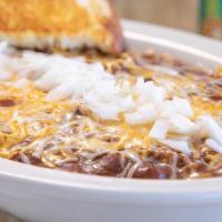 Chili Bowl · Topped with chili, cheese and onions.
