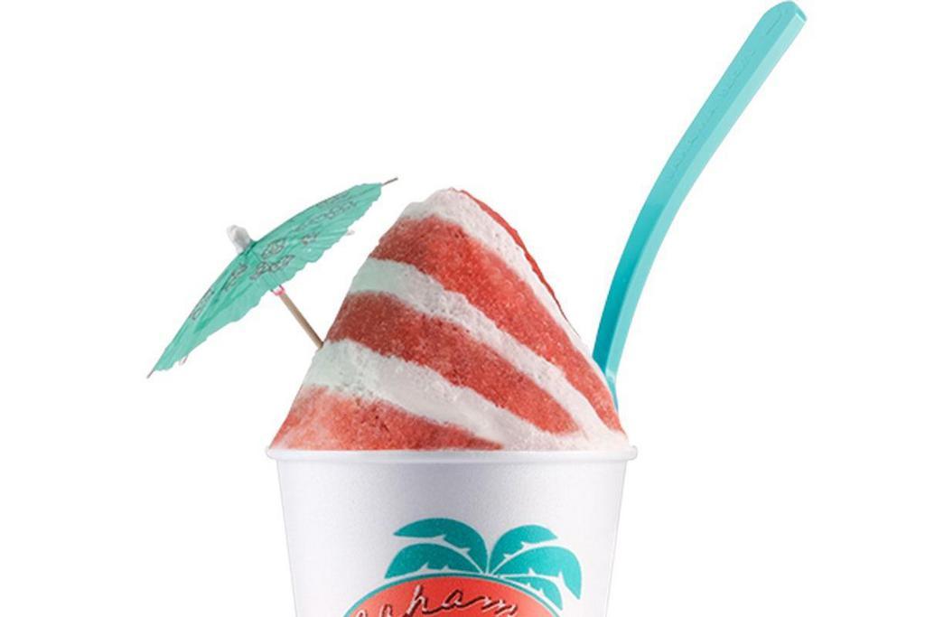 Strawberries & Creme · Classic Strawberry flavor layered and topped with Tropic Creme