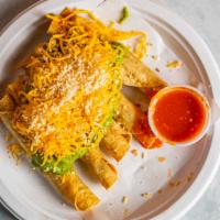 Rolled Tacos With Cheese (5) · With cheese and guacamole
