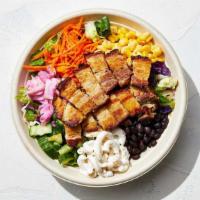 Pork Belly Bop · Choose a rice or salad base. Comes with Black Beans, Grilled Cabbage, Pork Belly, Carrots, C...