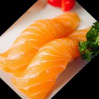 Salmon Sushi · Sake (2 pcs).