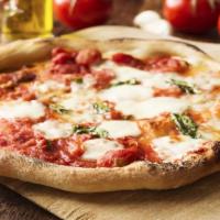 Napoli Pizza · Delicious veggie pizza prepared with our special roasted garlic sauce, mozzarella, tomatoes,...