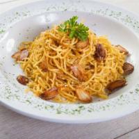 Garlic Noodles · Butter, sautéed garlic and onion Parmesan cheese.