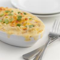 Bacon Mac & Cheese · Our three-cheese blend, with bacon.