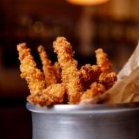 Fried Chicken With Garlic Mayo · Mouthwatering Crispy chicken tenders served in Customer's choice of quantity with a side of ...