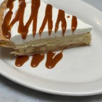 Banana Creme Pie · Banana's, vanilla custard, salted caramel, whipped cream