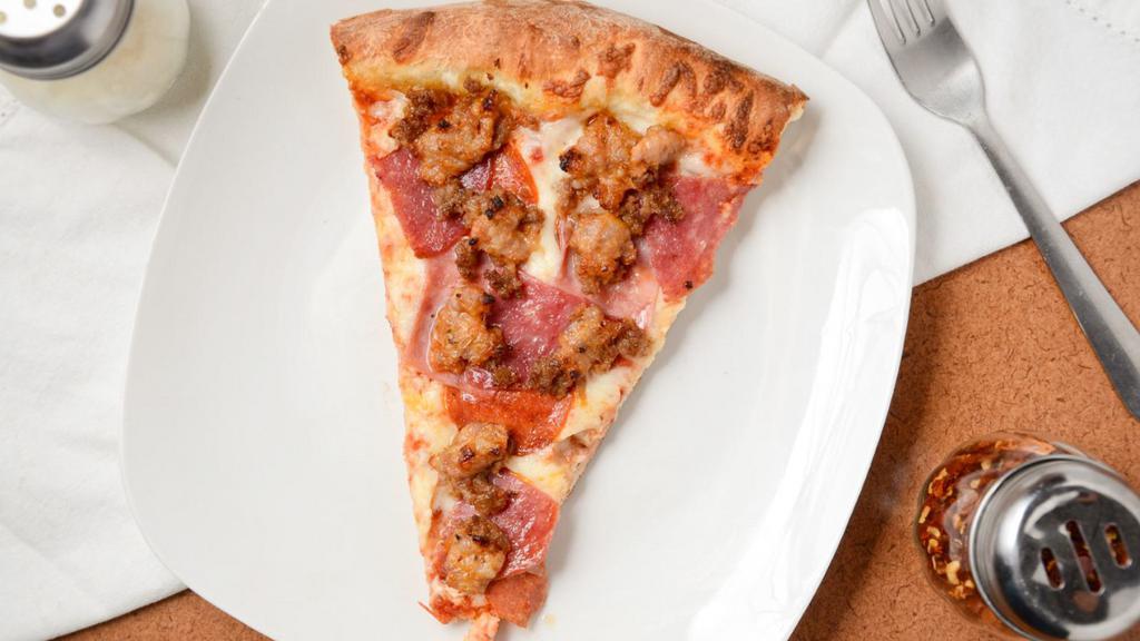 Meat Lovers Pizza (Small) · Pepperoni, ham, italian sausage, meatball and salami.