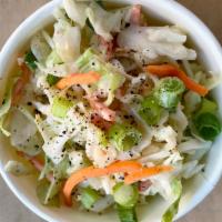 Slaw · cabbage, carrot, green onions, Haus dressing