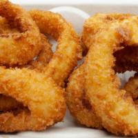 Onion Rings · Onion rings battered in our special house flour.