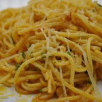 Garlic Noodles · Special Noodles seasoned with fried garlic
Add-ons: Salmon, Shrimp, Chicken for an additiona...