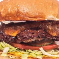 Skinny Burger · Mayonnaise, Mustard, Relish, Lettuce, Onions, Tomato, Pickles,
American Cheese, 1/4 lb Beef ...