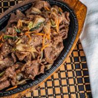 Bulgogi Beef · Thinly sliced prime marinated beef.