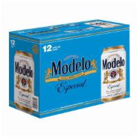 Modelo Especial 12 Cans | 4% Abv · Sweet and lightly hoppy pilsner-style lager.