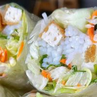 Fresh Springroll · veggies with tofu wrapped in rice paper serve with peanut sauce and sweet and sour sauce