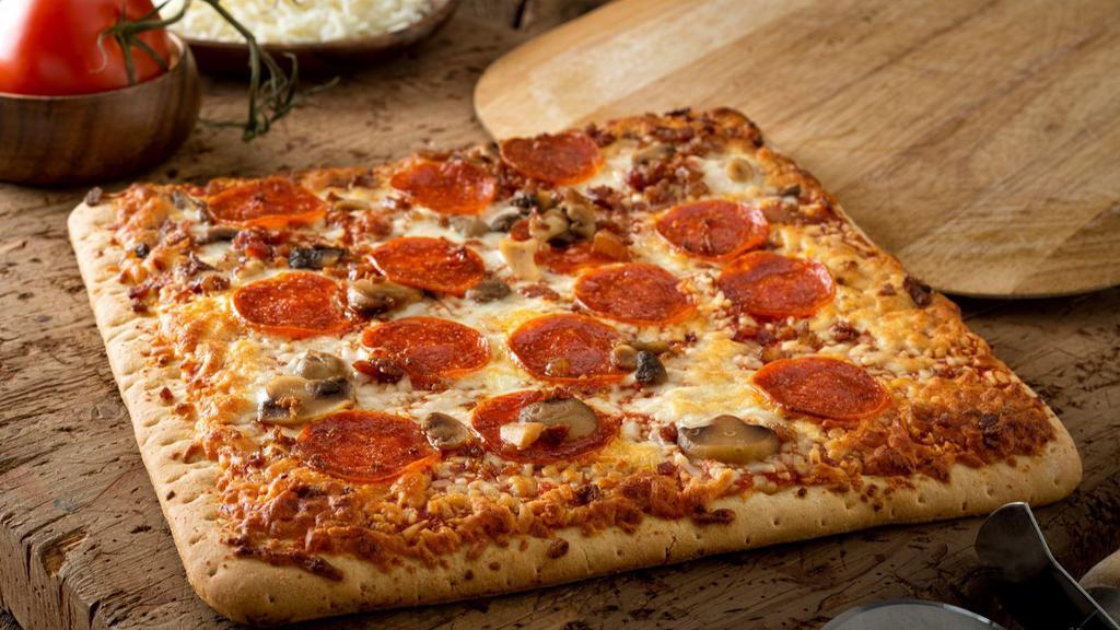 Oliver's Vegan Square Pizza · Vegan · Pizza · American · Chicken