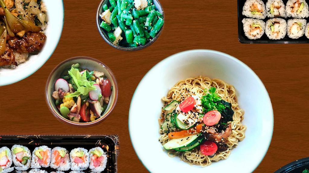 Ozu Foods · Japanese · Vegan · Sushi · Soup · Noodles