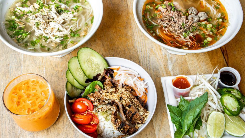 Two Wheels · Vietnamese · Pho · Salad · Smoothie