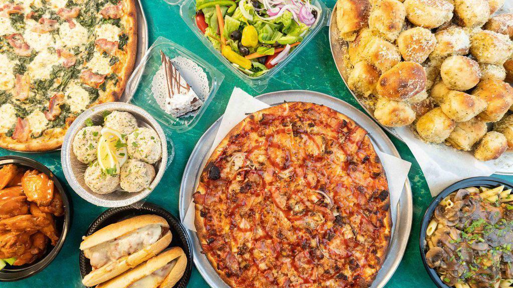 Abate's Pizza · Pizza · Desserts · Salad · Mediterranean