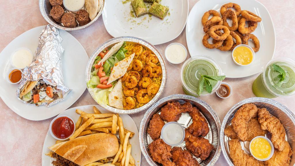 Madina Halal Platter · Halal · Sandwiches · Mediterranean · Salad