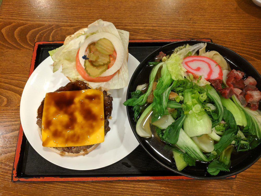 Tanaka Saimin · Japanese · Noodles · Sandwiches · Burgers · Soup