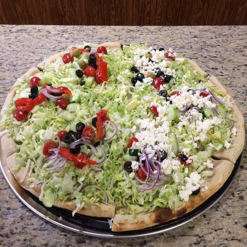 Pelligrino Pizza · Pizza · Salad · Mediterranean · Desserts · Sandwiches
