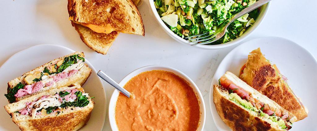 Grilled Cheese Junction · Coffee · Salad · Sandwiches · Drinks · Soup