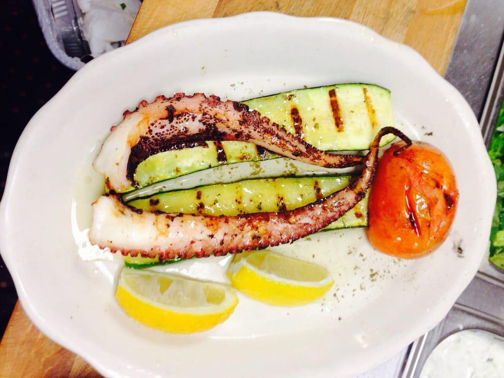 Mythos Greek Taverna · Greek · Desserts · Salad · Seafood