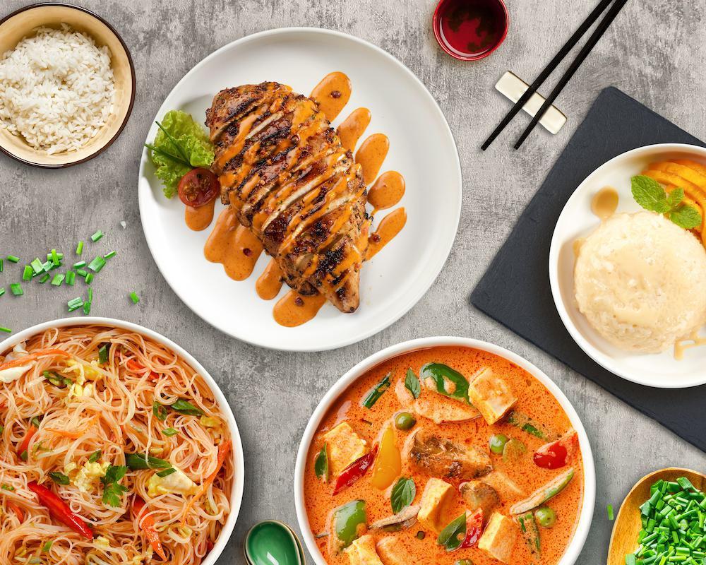 Ride or Thai · Thai · Fast Food · Asian · American · Healthy · Vegetarian