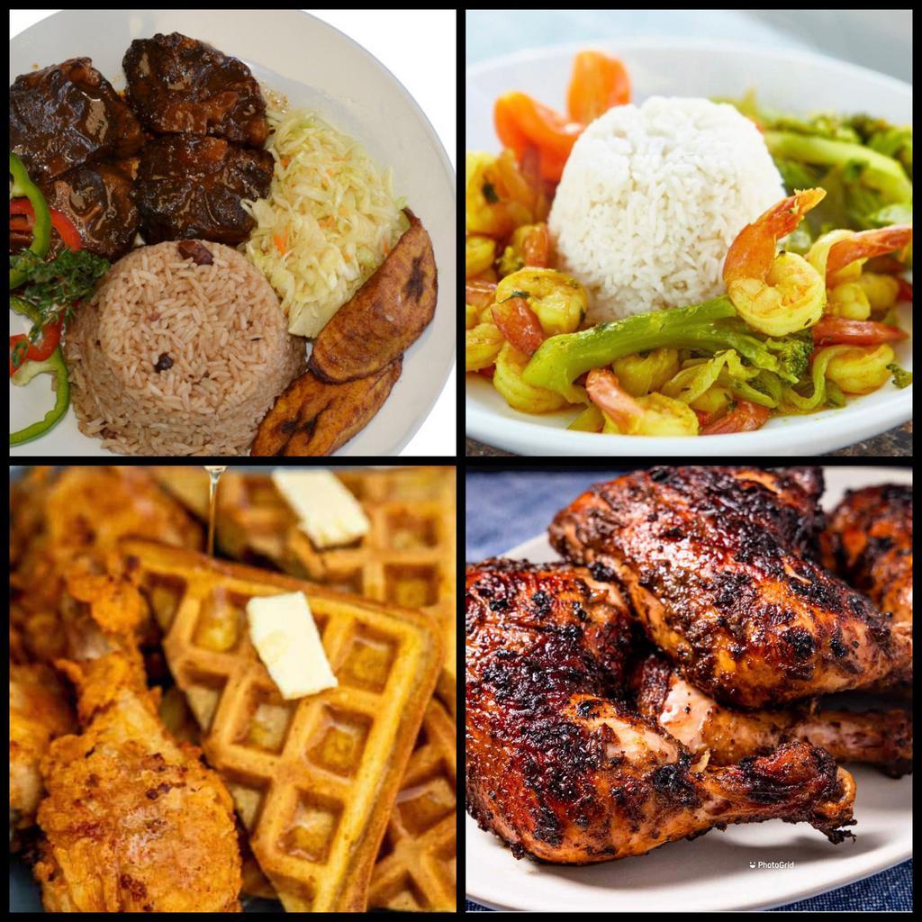 Breezy island Jamaican · Caribbean · Seafood · Desserts · Chicken · Breakfast