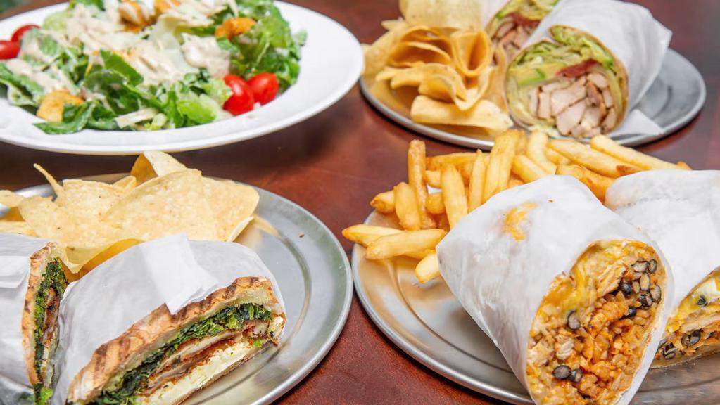 Thats A Wrap · Mediterranean · Sandwiches · Mexican · Salad · Smoothie