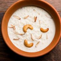 Kheer · Rice cooked in milk and green cardamom.