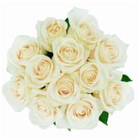 White Roses - Dozen · Includes 12 stems of premium Ecuadorian roses for a special occasion, or simply just because...