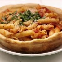 Pasta With Sauce · Pasta in Freshly Baked Crusts with our homemade sauce.