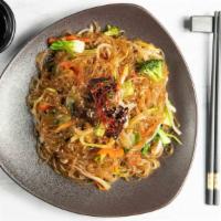 Jabchae · Stir-fried crystal noodles with choice of toppings.