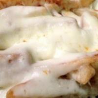 French Fries With Melted Mozzarella Cheese · 