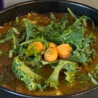 The Fennel Coundown · Vegan, Dairy Free, Gluten Free
Chick Peas, Kale, Fennel & Fresh Herbs in a Tomato Broth.  Ga...